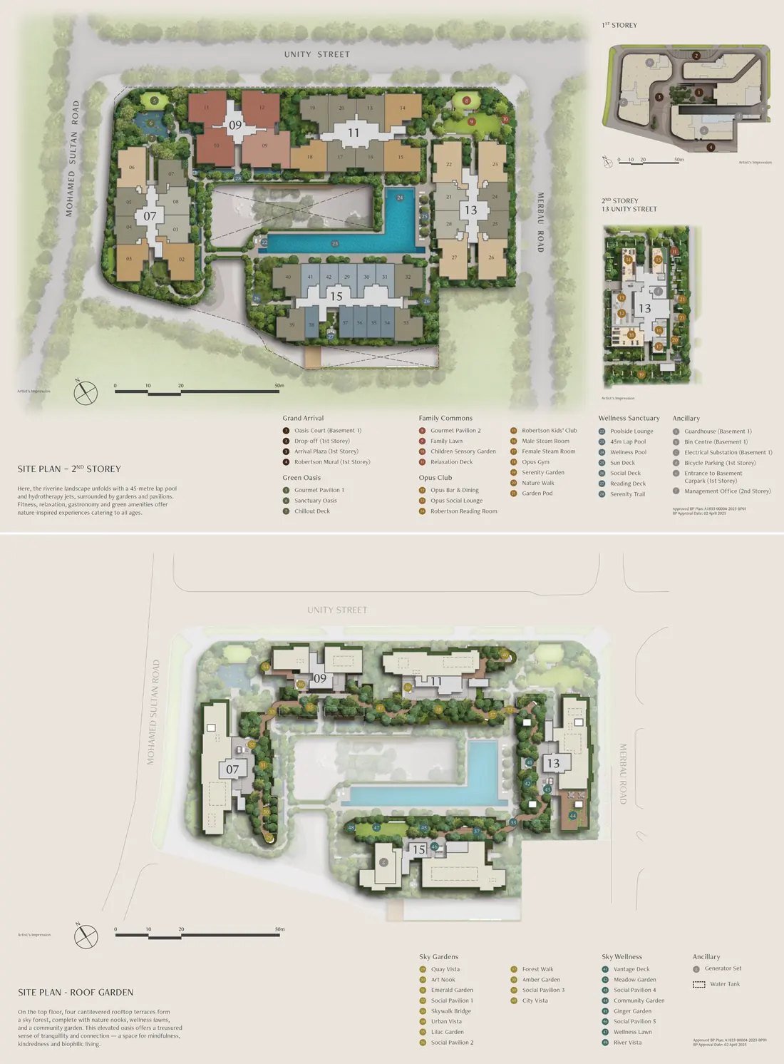 The Robertson Opus site plan